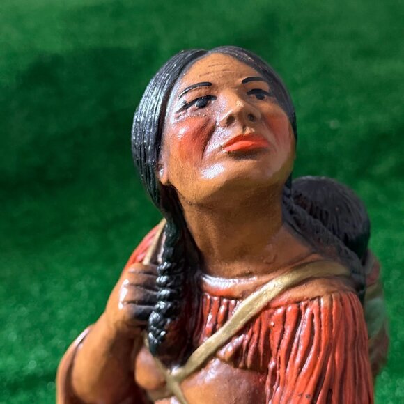 Progressive Art Products c1970s American Indian Mother Vintage Rare Sculpture - Picture 14 of 14